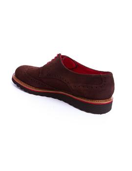 Zapato Bossi picado serraje marron