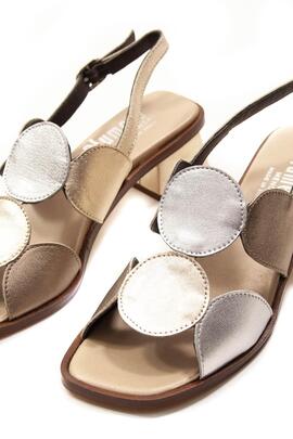 Sandalia Plumers Tokio plata