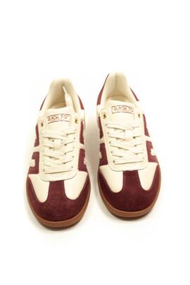 Deportiva Back70 Cloud NM13 beis y burdeos