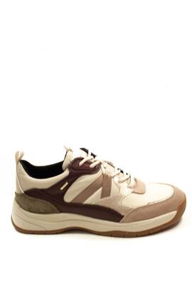 Deportiva Geox Berinike ABX beis y burdeos
