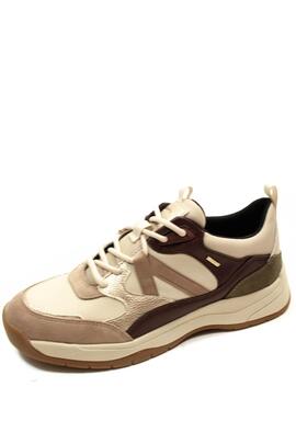 Deportiva Geox Berinike ABX beis y burdeos