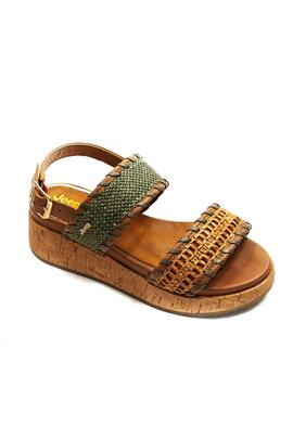 Sandalia Jeep Karina Raffia verde