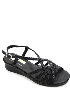 Sandalia 24 Hrs Megan trenzada negro