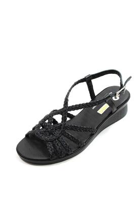 Sandalia 24 Hrs Megan trenzada negro