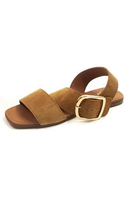 Sandalia A-Sako Bellary serraje coñac