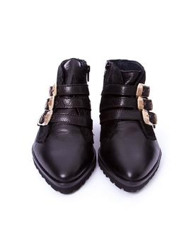 Botines El Cuco hebillas negro en Zapateria Viñas