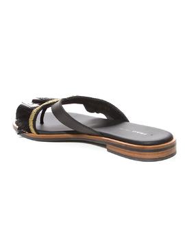 Sandalias Frau flecos negra