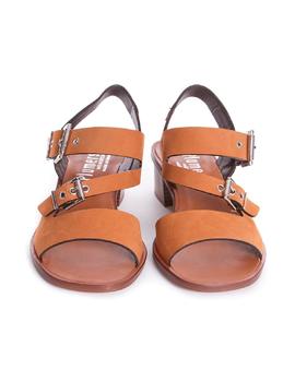 Sandalias Plumers tacon nobuck cuero