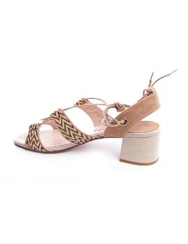 Sandalias Humat tacon tiras beis