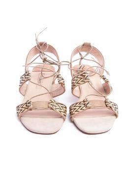 Sandalias Humat tacon tiras beis