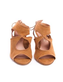 Sandalias Pedro Miralles tacon tobillo camel