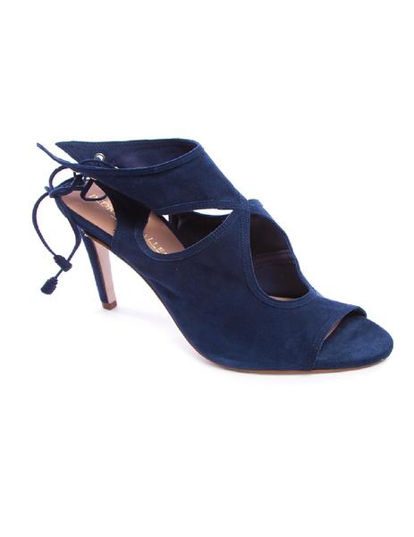 Sandalias Miralles tobillo azul