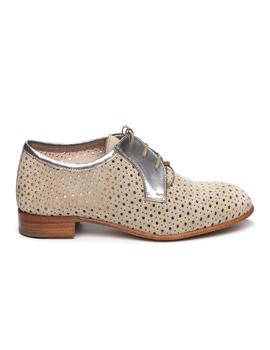 Zapato Pertini calado taupe en Zapateria Viñas