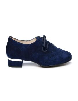 Zapato picado cordon El Cuco azul