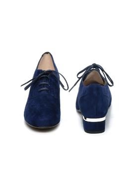 Zapato picado cordon El Cuco azul