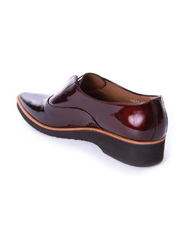 Zapato abertura Pertini charol burdeos