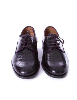 Zapato Pertini cordon coco negro Zapateria Viñas