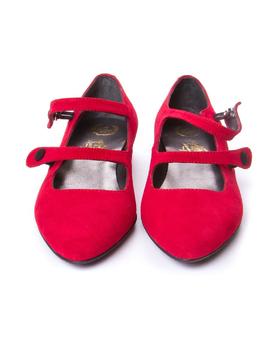 Zapato El Cuco botones rojo