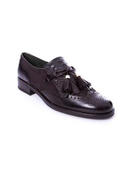 Zapato El Cuco goma flecos negro