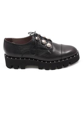 Zapato Pertini botones negro en Zapateria Viñas