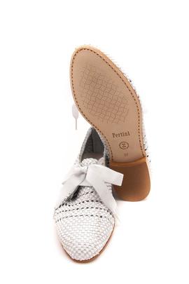 Zapato Pertini trenzado blanco en Zapateria Viñas