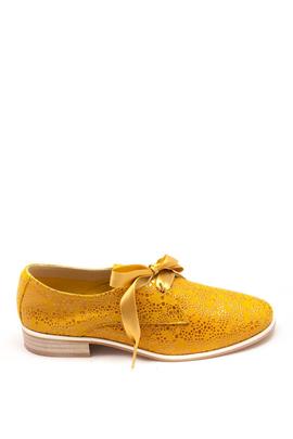 Zapato Salonissimos cordones en amarillo