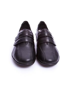 Zapato 24 Hrs cuña velcros negro
