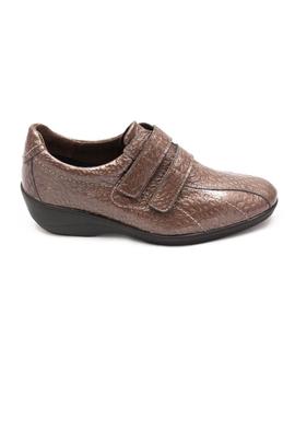 Zapato 24Hrs cuña velcro en taupe