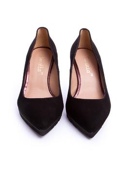 Zapato Calzados Marian salon tacon ante negro
