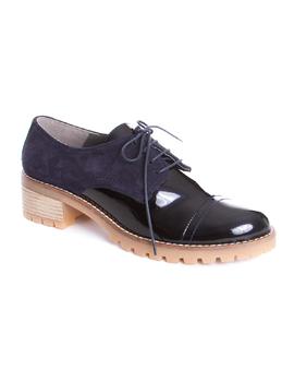 Zapato Salonissimos tacon Julissa charol azul