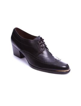 Zapato El Cuco cordon tacon negro