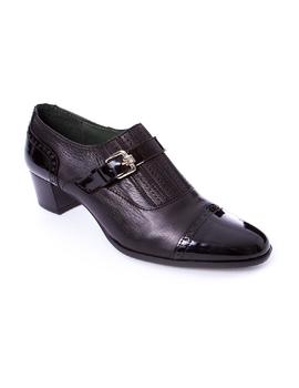 Zapato El Cuco hebilla tacon negro