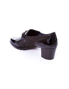 Zapato El Cuco borlas tacon negro