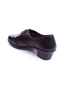 Zapato 24 Hrs tacon cordon negro