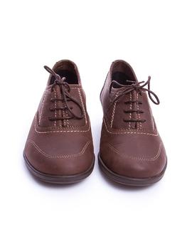 Zapato 24 Hrs tacon marron en marron