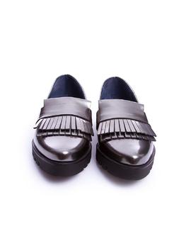 Mocasin Humat flecos plata