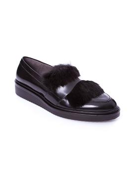 Mocasin Kanna pelo negro en Zapateria Viñas