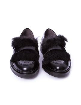 Mocasin Kanna pelo negro en Zapateria Viñas