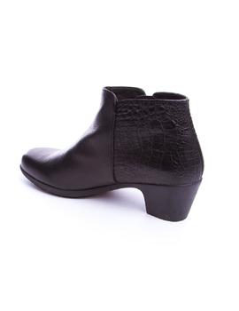 Botin Pedro Miralles tacon cremallera negro