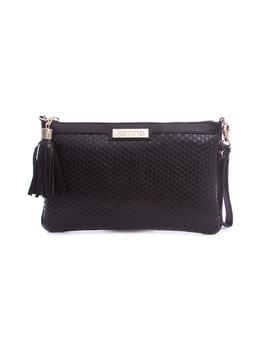 Bolso Kanna cartera grabado negro