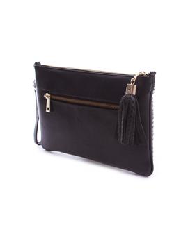 Bolso Kanna cartera grabado negro