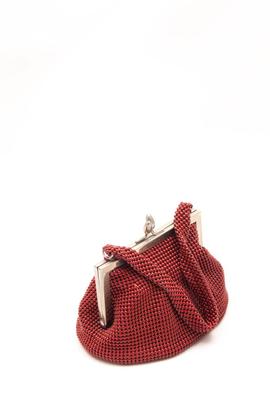 Bolso Drap redondo burdeos