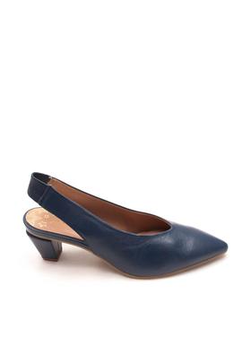 Zapato Pedro Miralles tacon abierto atras azul