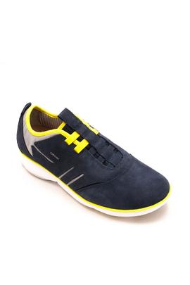 Deportiva Geox Nebula B Suede Azul y Amarillo