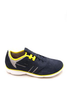 Deportiva Geox Nebula B Suede Azul y Amarillo