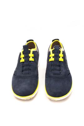 Deportiva Geox Nebula B Suede Azul y Amarillo