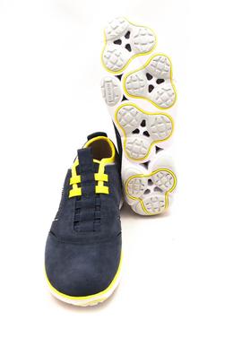 Deportiva Geox Nebula B Suede Azul y Amarillo