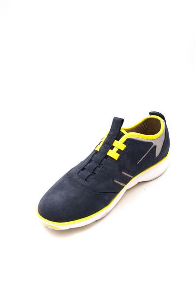 patinar Karu Provisional Deportivas Geox Nebula B Suede Azul y Amarillo