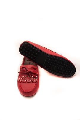 Mocasin Soler & Pastor fleco rojo