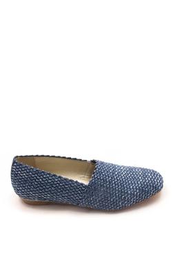 Zapato Bouton Rouge trenzado azul